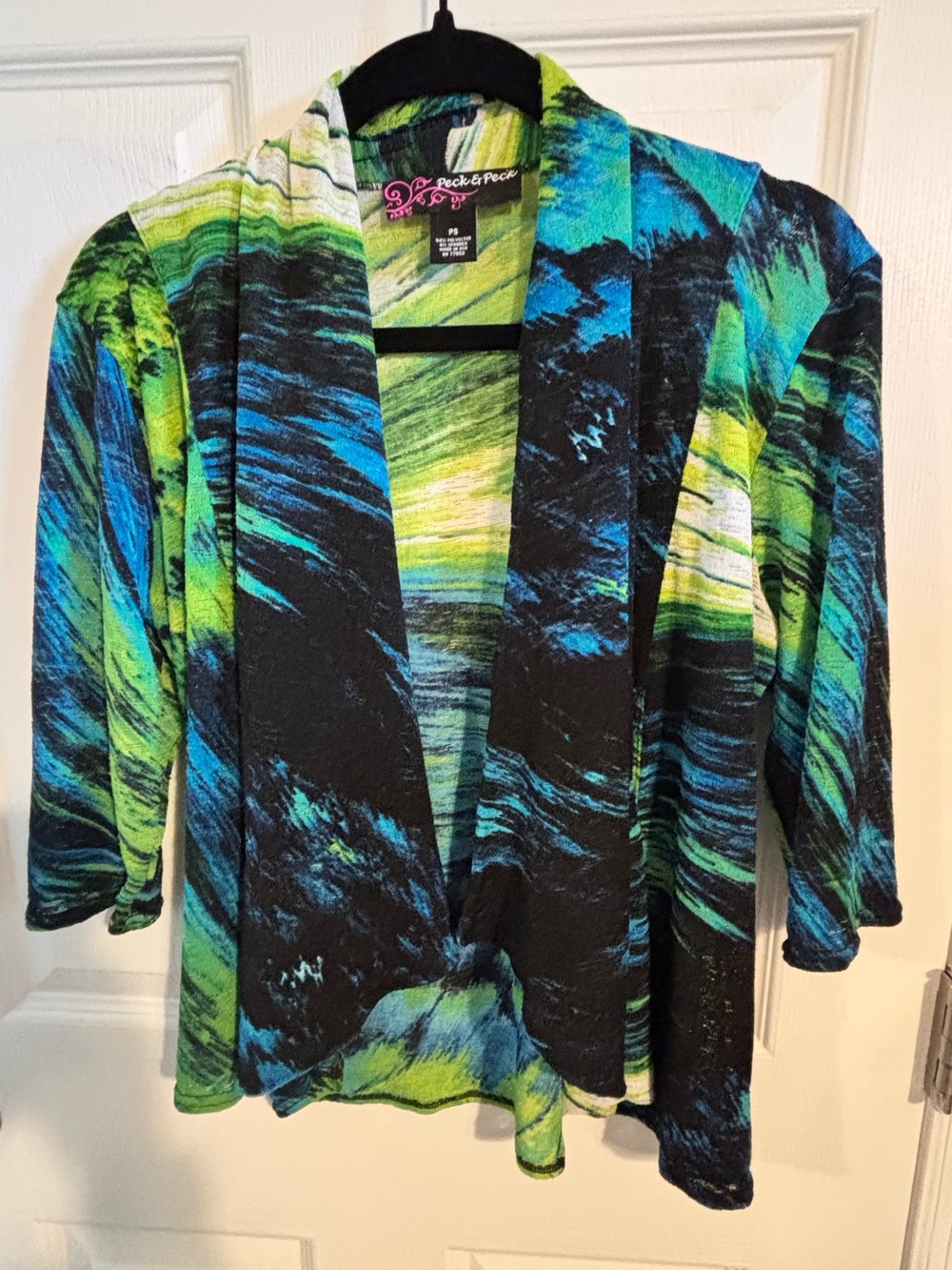 😍SET of 2! Peck & Peck Women's Open-Front Cardigans Size Small
